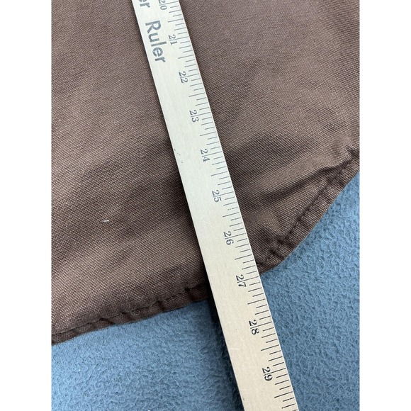 C.E. Schmidt Workwear Vest Mens Large Brown Canvas Sherpa Lined Insulated Heavy - Picture 8 of 9